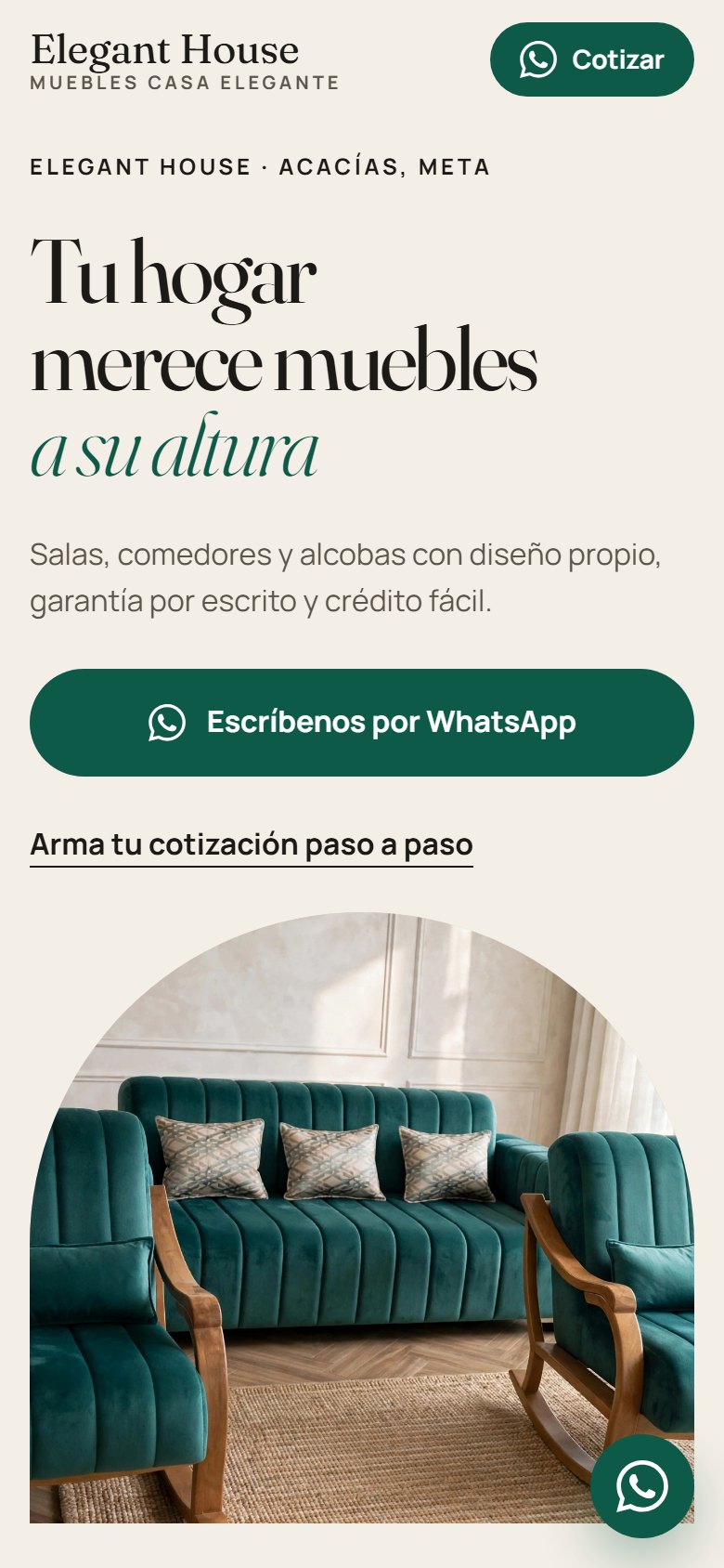 Casa Elegante en el celular